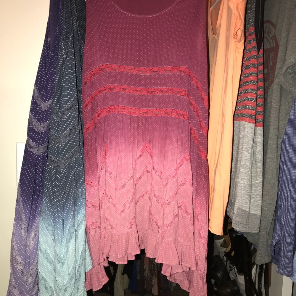 Voile and Lace Trapeze Slip Ombre Ombré Custom Dye - Picture 8 of 8